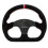 Volante Universal de 325mm/12.8polegadas em Couro Suede Preto em Forma de D com PCD de 70mm para A Maioria Dos Veículos e Jogos de Simulação de 1