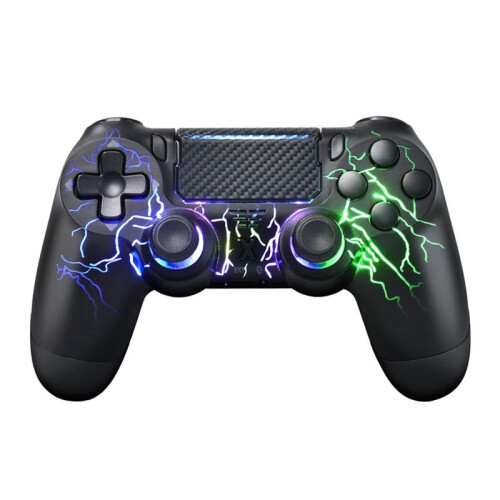 Wireless Controller for PS4 with Touch Pad,Hall Joystick,9 Lights&3.5MM Audio Jack,Game Controller for PS4/PS3/PS5