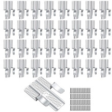 32pcs Drywall Repair Clips,Wall Patch Clips with 64 Screws, Fits 1/2" and 5/8" Panels, for Damaged Walls Repairing