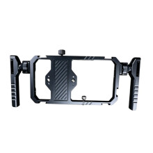 Universal Metal Smartphone Vlog Cage Expansion Bracket for Balanced, Stable Handheld Photography and Videography