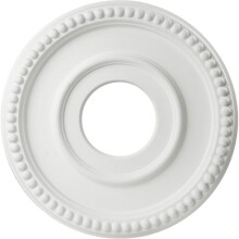 Médaillon de Plafond 12-1/2" OD X 3-15/16" ID X 1-3/8"P, Médaillons de Plafond Décoratifs Ronds Moulés pour Lustres