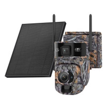 6MP Solar Powered Camera 4G SIM Solar Camera Outdoor Security Cameras 20X Outdoor Wireless CCTV Camera EU Version