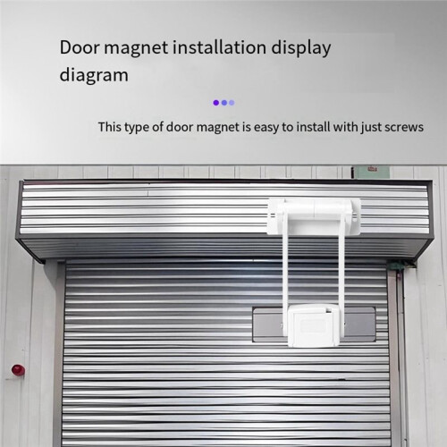 Wired Mount Magnetic Contact Sensor for Roller Shutter Doors Anti-Theft  NO/NC Compatible for Home Use