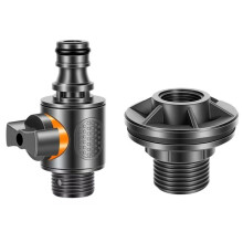 Regenabfluss-Kit - Robuster 1/2" Vierteldrehkugelventil