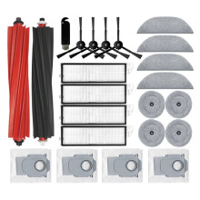 23pcs Main Side Brush HEPA Filter Mop Cloth Dust Bag for S8 MaxV Ultra Robotic Vacuum Cleaner Accessories