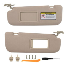 1 Pair Sun Visor L+R Sunvisor OE 85210-3X040-TX 85220-3X0XX-TX for Avante MD / MD 2011-2013 Beige