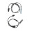 2PCS Front Rear Car Sensors ABS Wheel Speed Sensor 34526762465 34526762466 for  E81 E82 E87 E88 E90 1