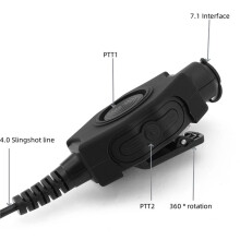 Wodoodporny Duży Przycisk PTT Przełącznik Adapter do Słuchawek 7,1 mm dla P8668 P8200 P8268 DP3400 APX7000