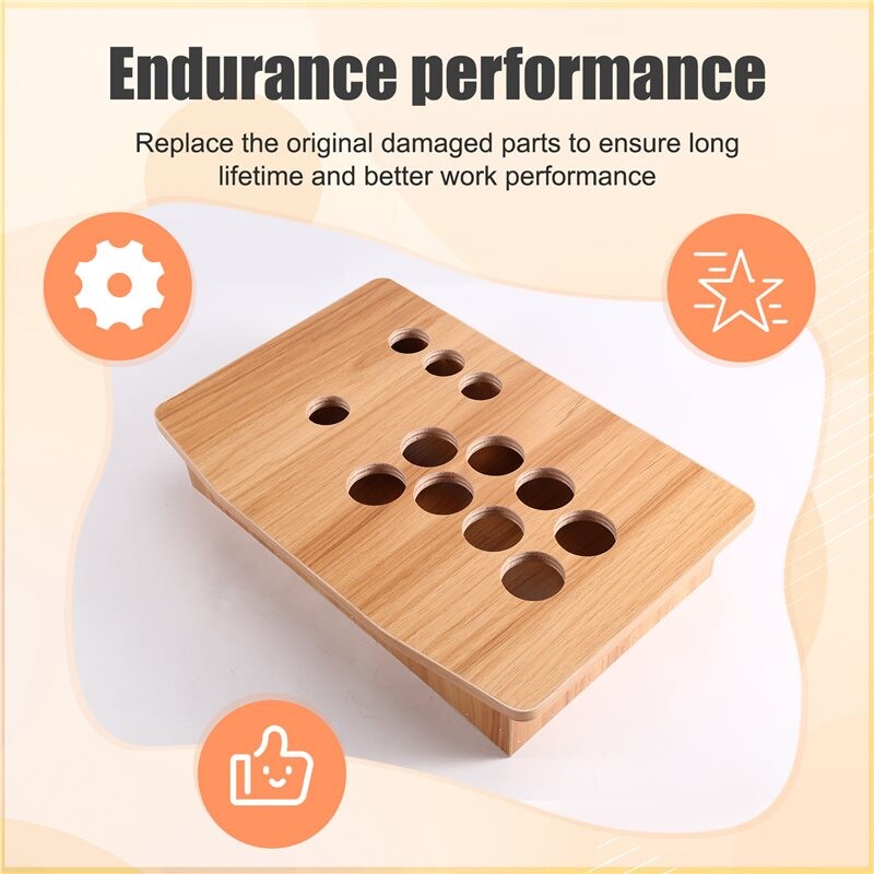 Wood DIY Arcade Joystick Case Panel Home USB Fighting Gamepad for PC ...