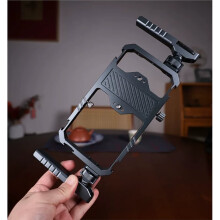 Universal Metal Smartphone Vlog Cage Expansion Bracket for Balanced, Stable Handheld Photography and Videography