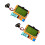 2PCS -T4 ESR Meter Transistor Tester Diode Triode Capacitance SCR Inductance Battery Buckle M12 1