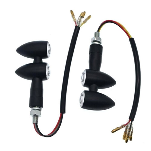 Universal Motorcycle Flash Lights 12V 0.48W 8LED Indicator Lights Dynamic Turn Signal Lights