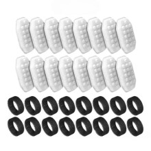 16+16PCS Cat Water Fountain Filters & Sponges for Rellaty Neareal 3.2L 108oz Automatic Pet Fountain Dispenser