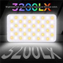 RGB Vollfarb-Video-Licht 2500-9000K Fülllicht für Kamera Smartphone Fotografie Video Live-Streaming 3000mAh Batterie