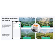 WiFi ME220FW Realtime Waterflow Temperature Display Valve Voice Control Irrigation Timer DN15 Garden Water Controller UK