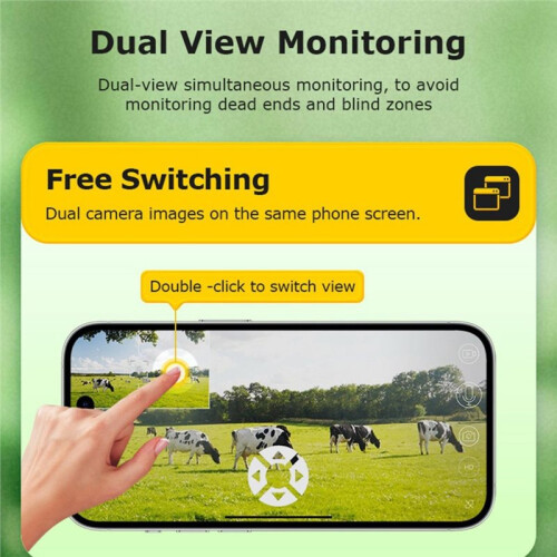 6MP Solar Powered Camera 4G SIM Solar Camera Outdoor Security Cameras 20X  Outdoor Wireless CCTV Camera EU Version 2
