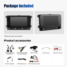 ESSGOO Autoradio Multimédia Android 15, 64G AHD, Sans fil Carplay, GPS WiFi pour Volkswagen Skoda