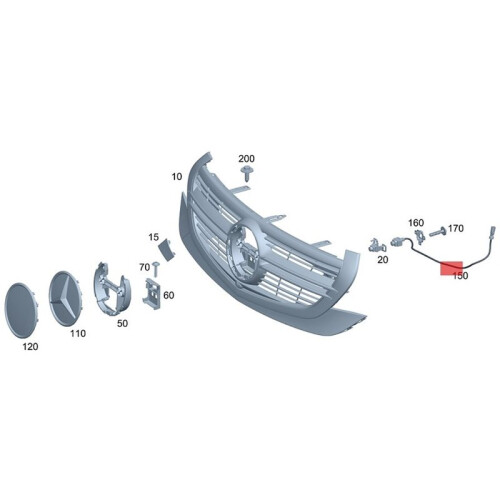 A0009059509 Car Accessory Reliable Front View Camera for - EQC Series 2