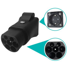 Type2 V2L Draagbare Ontlader EV Conversie Schuko Stopcontact Elektrisch Voertuig Ontlading met Schakelaar Geen LED EU Plug