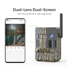 6MP 180 Ultra Wide View 4G Solar Trail Camera Solar Hunting Trail Camera 4G SIM Card Wildlife Camera EU Version