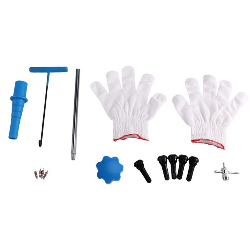 13PCS Car Tire Valve Stem Installation Tool Kit Valve Core Puller Set for Repair with Maintenance Tools