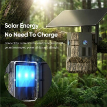 6MP 180 Ultra Wide View 4G Solar Trail Camera Solar Hunting Trail Camera 4G SIM Card Wildlife Camera EU Version