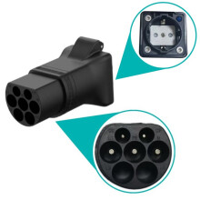 GBT V2L Draagbare Ontlader EV Conversie Schuko Stopcontact Elektrisch Voertuig Ontlading met LED voor Kamperen 220V EU Plug