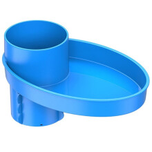 Bandeja de Bocadillos para el Asiento del Coche para Portavasos de 2.5"-2.8", Ajuste Universal y Diseño Portátil para Viajes y Pla Azul