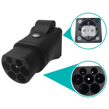 Type2 V2L Draagbare Ontlader EV Conversie Schuko Stopcontact Elektrisch Voertuig Ontlading met Schakelaar LED EU Plug