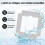 10 Pcs Replacement Cleaning Cloths for  Winbot  2 Window Cleaning Robot - Washable Microfiber Pads 5