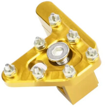 Universal Folding Brake Pedal Accessory for Motorcycles, Compatible for Huayang CQR Yellow