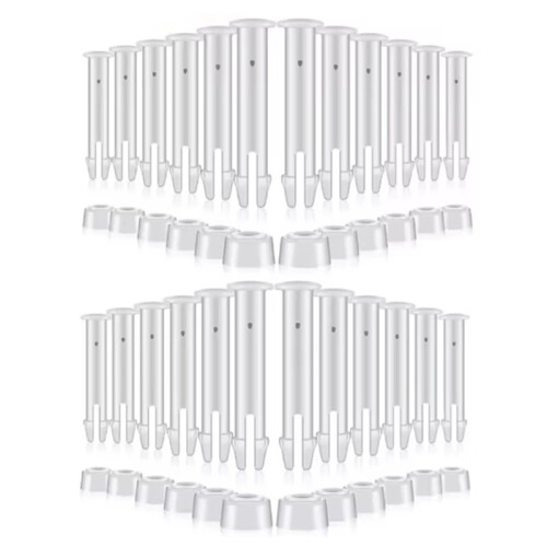 24Pcs Replacement Plastic Pool Joint Pins with Rubber Seal for  Round Lock Set Connect Nail Insertion