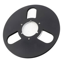 10 Inches Takeup Reel, Open Reel Audio Takeup Reel, 3 Hole Wind Holes, Empty Tape Reel for Recording (Black)