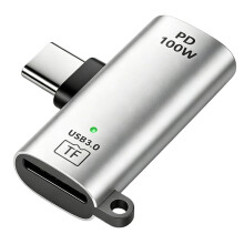 2 in 1 OTG Adapter PD100W USB C Charger Type C Male to TF3.0 Memory Card Reader U Disk Reading for Phone Tablet
