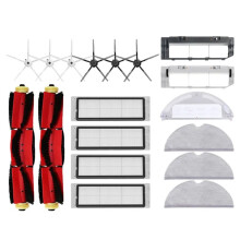 18pcs Replacement Parts for S5 S50 S51 S55 S6 S60 S6 Pure Vacuum HEPA Filter Mop Cloth Side Main Brush