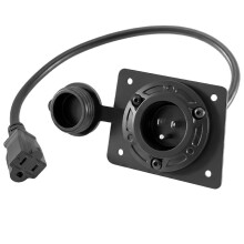 Charger Port Cover Plate Adapter for EZGO TXT36 EXTRON Cart,120V Plug Replace Charge Receptacle for Lithium Battery