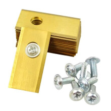 30Pcs Pack Titanium Coated Replacement Blades for Stiga A & for G for Series Mowers 44.5x16x0.85mm with A 5.2mm Center