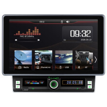 Radio de Voiture Multimédia Universelle 2 Din 10,1" Lecteur MP5 avec CarPlay Sans Fil, pour Android Auto, Stéréo