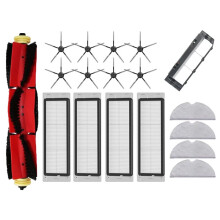 18pcs Replacement Parts for S5 S50 S51 S55 S6 S60 S6 Pure Vacuum Filter Mop Cloth Side Main Brush