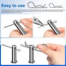 Cotter Pin Assortment Kit, 220PCS Cotter Pins 13 Sizes 304 Stainless Steel Heavy Duty R Clips & Hairpin Split Pin Set