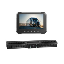 Solar Wireless Backup Camera with 720P 5inch IPS Monitor, 2 Mins Easy Setup Battery Powered Night Vision IP68 Waterproof