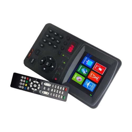 Medidor de Sinal de Busca de Satélite DVB-S2 DVB-T2 DVB-C KPT-968ST Teste de Sinal DVB-S/S2 MP4 Receptor de Satélite Plugue EU 1