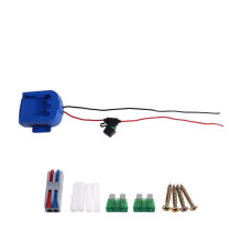 Power Wheel Adapter Dock Battery Adapter with 40Amp Fuse USB Type-C Power Supply Wheel for DIY RC for Kobalt