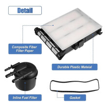 Fuel Filter Kit FD-4625, FD-4641, FD-4647 for Superduty F250 F350 HC3Z-9N184-B HC3Z-9N184-C