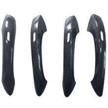 Rear Carbon Fiber 4Pcs/Lot Exterior Door Handle Cover for 971 2018-2022 Door Handle Cover Trim Set