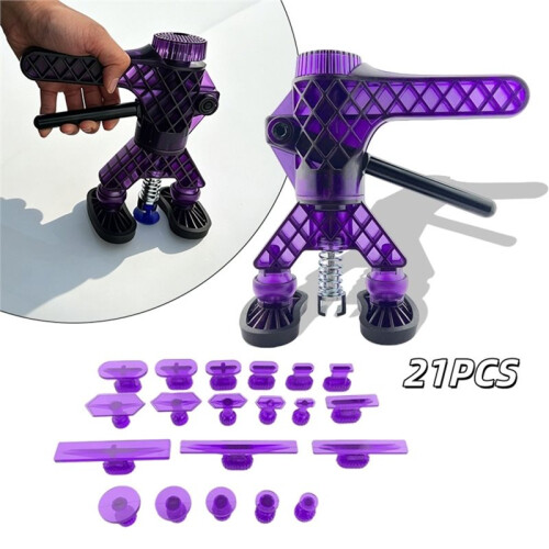 360 Rotatable Car Dent Puller Tool with 20 Pulling Tabs Adjustable Multi-Angle Anti-Slip for Sheet Metal Restoration 1