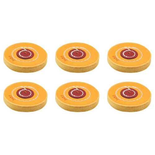 Roda de Polimento de 3 Polegadas com Almofada de Tecido Amarelo e Furo de 4mm para Esmerilhadeira, Polimento de Ferramentas de Joalheria (3 Polegadas