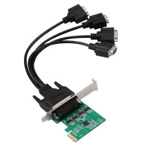 Placa de Expansão PCI Express PCI-e para Adaptador de Expansão Serial RS232 de 4 Portas Placa de Porta Serial TXB174-PCIE-AX99100