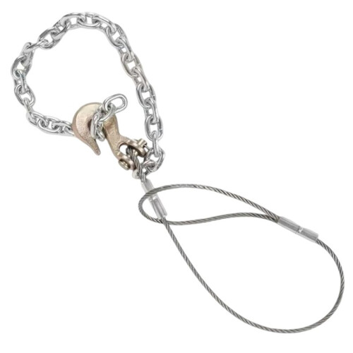 Fence Post Remover Tool with Galvanized Cable & Chain - Effortlessly Extract Fence Poles