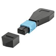 Adaptador de Bucle de Fibra MPO - Multimodo OM3, Conector de 8 Fibras, Adecuado para Probadores de Fibra Óptica y Módulo de Bucle